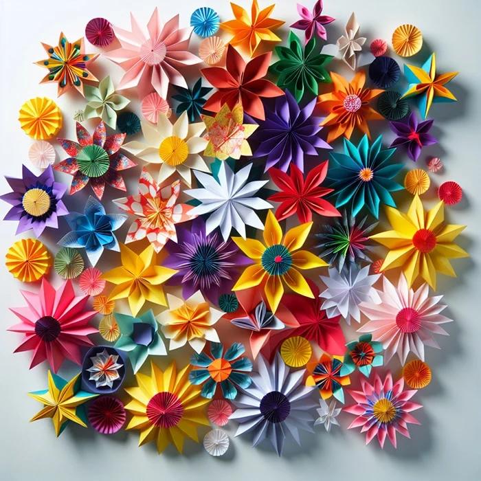 How to make paper flowers step by step, an easy craft to make and sell using tissue paper and a few simple folds