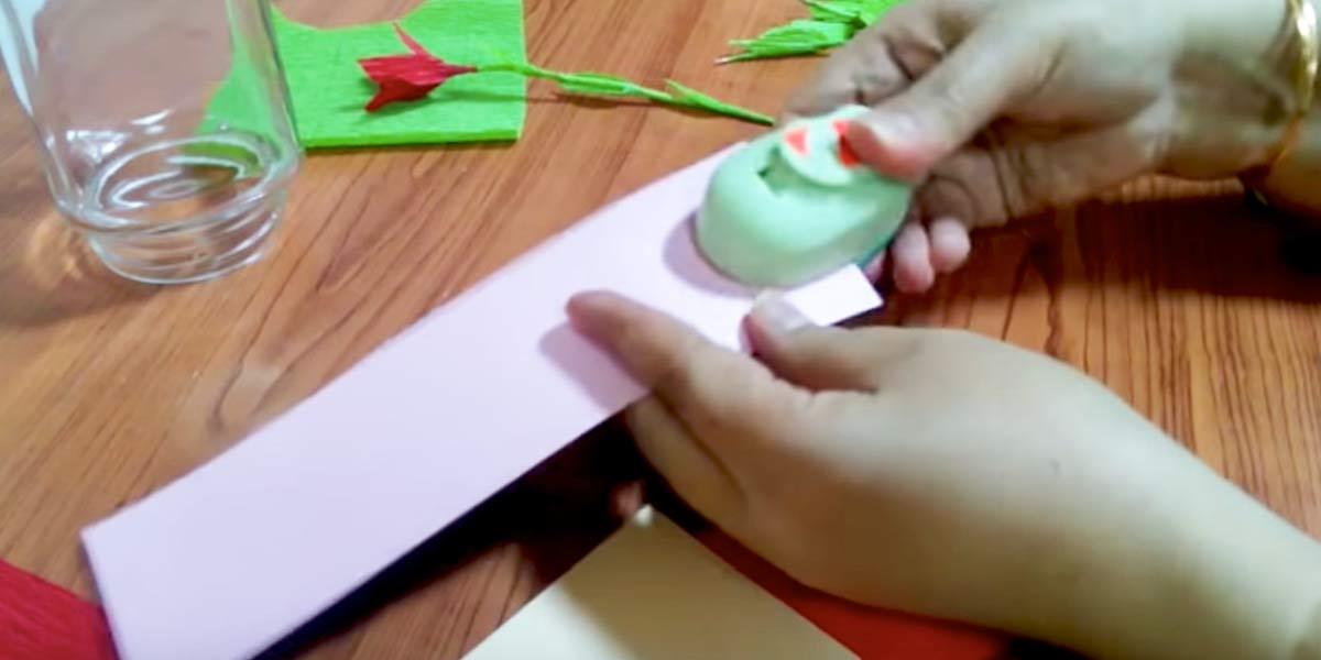 She Rolls Crepe Paper On A Wire And Watch What She Does With It!