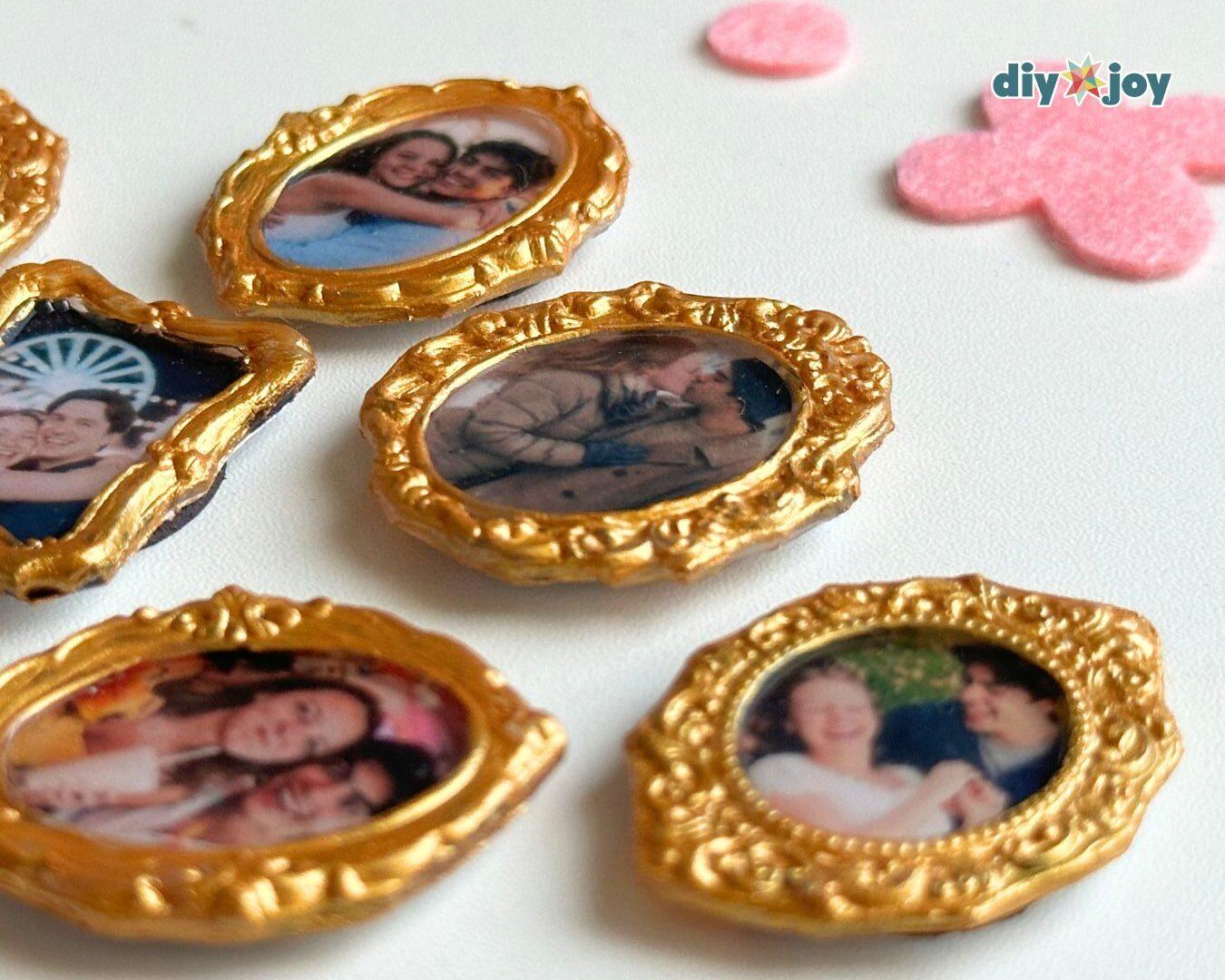 Easy Mini Hot Glue Photo Frame Magnets — wax seal photo frames