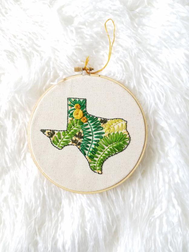 Texas Embroidery, a lone star craft, easy enough to hand off to a total beginner and a detail company always compliments