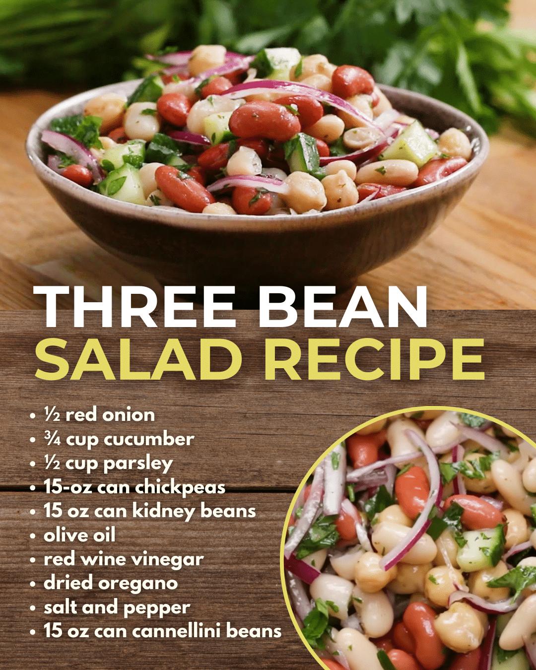 Easy Three Bean Salad Recipe