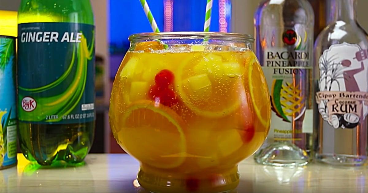 Sparkling Pineapple Rum Punch Recipe