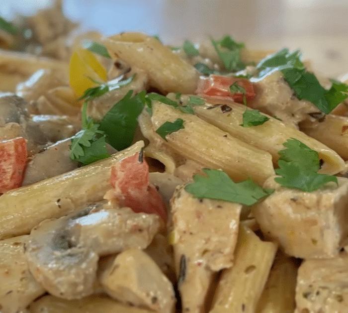How to Make Mushroom Chicken Pasta