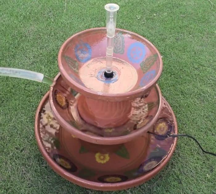 DIY Fountain Using Flower Pots Tutorial
