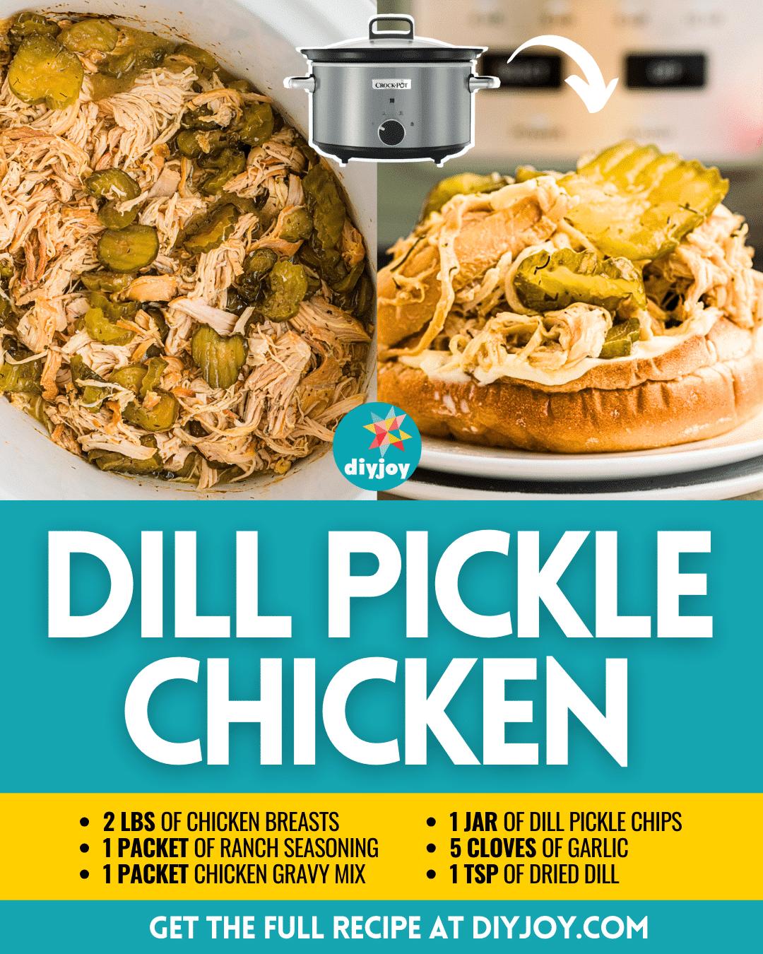 Crockpot Dill Pickle Chicken Recipe