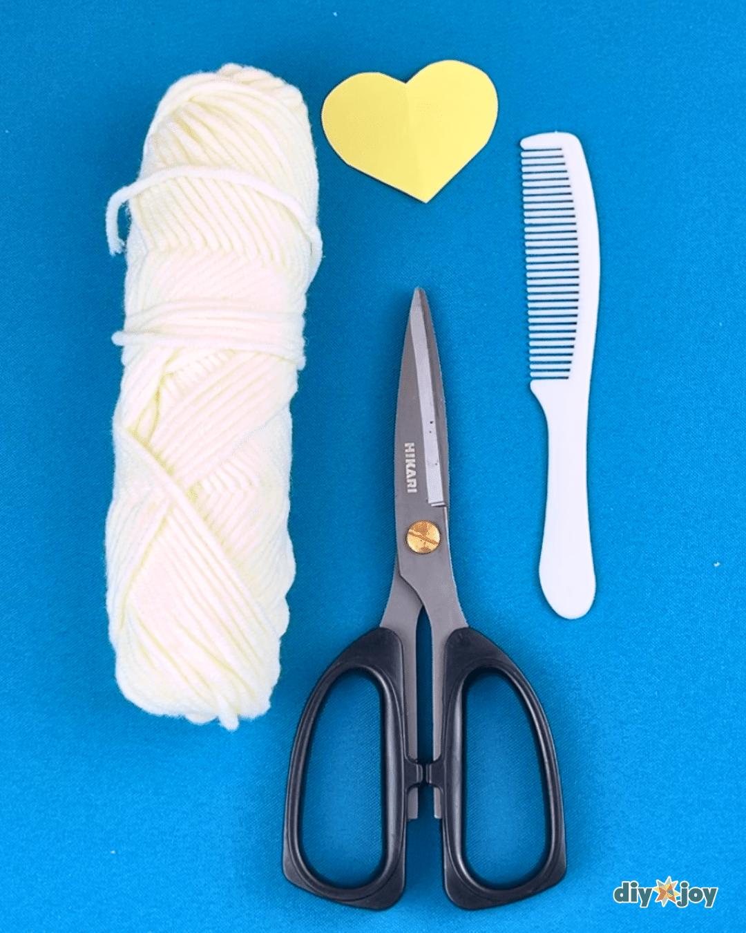 Homemade Pom Pom Hearts — pom pom materials