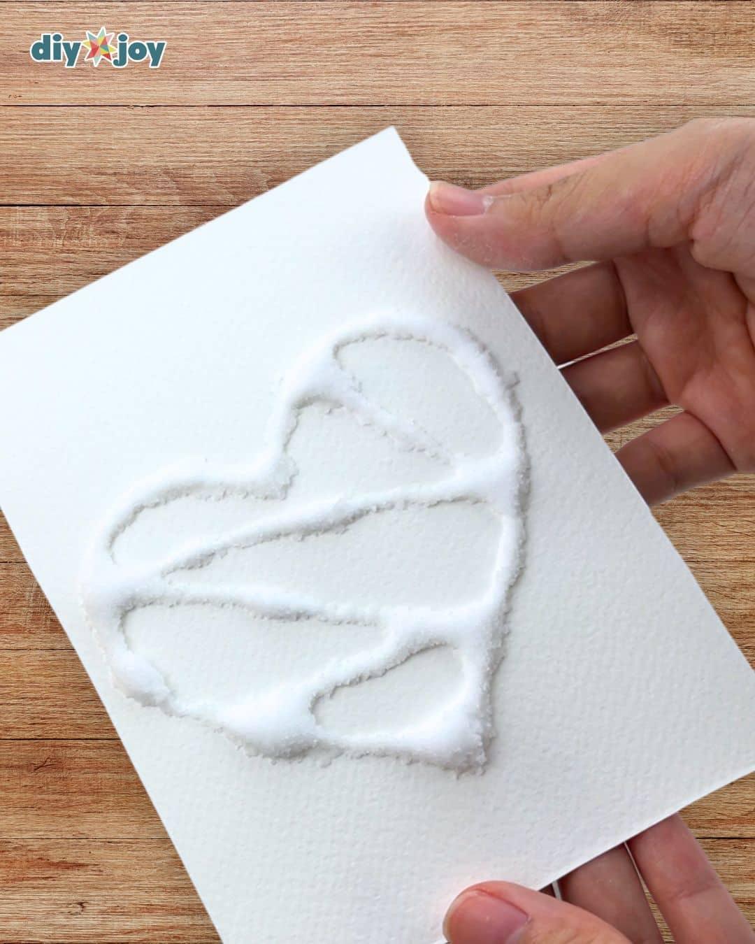 Homemade Painting Salt And Glue — salt art painting