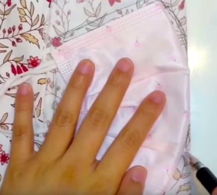 Make a cotton barrier face mask
