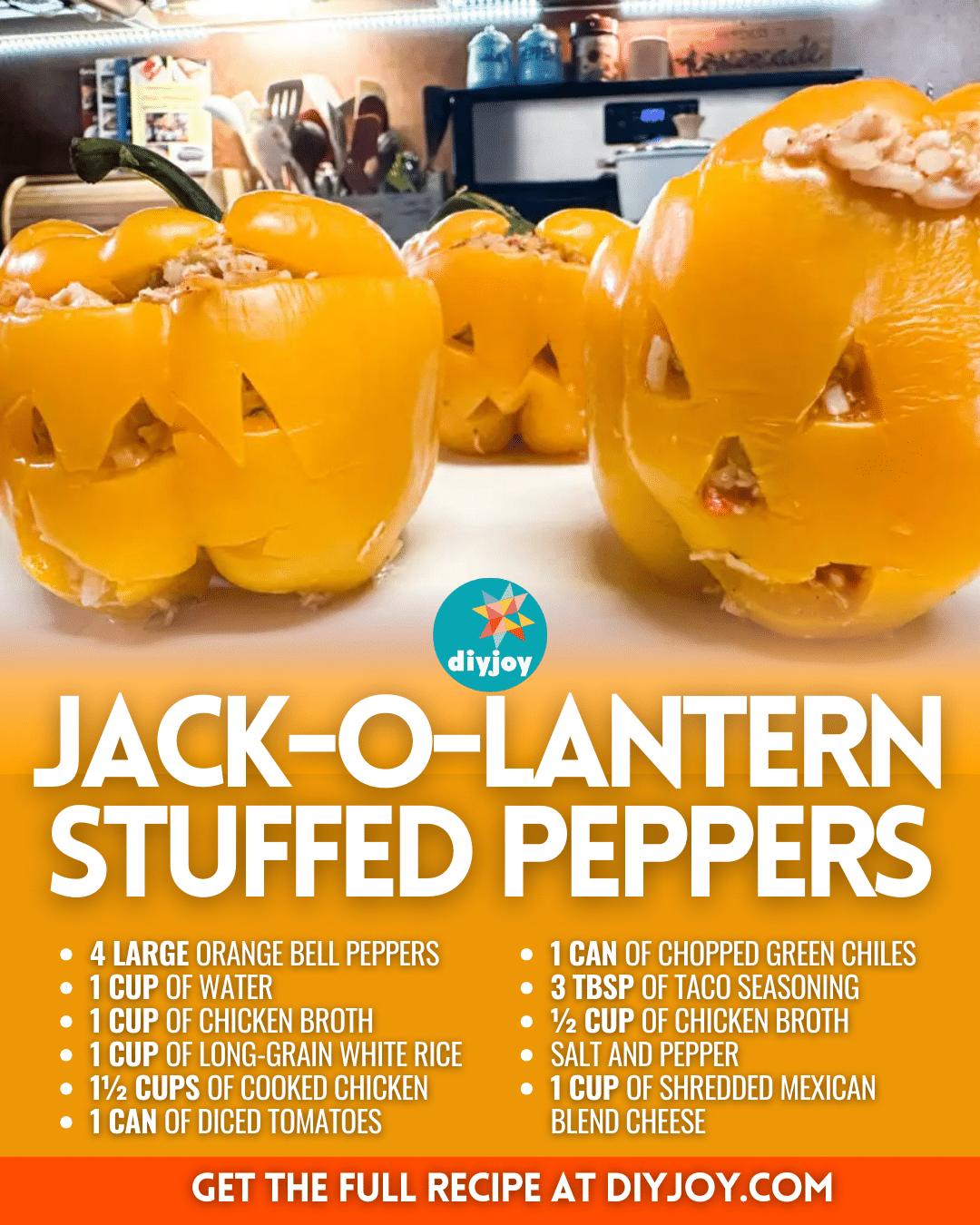 Easy Jack-O-Lantern Stuffed Peppers Recipe
