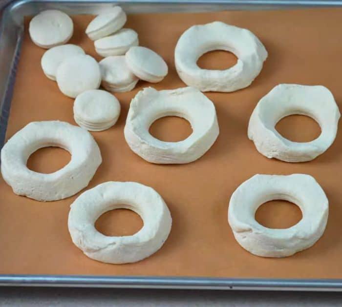 Homemade Glazed Biscuits Donuts Ingredients