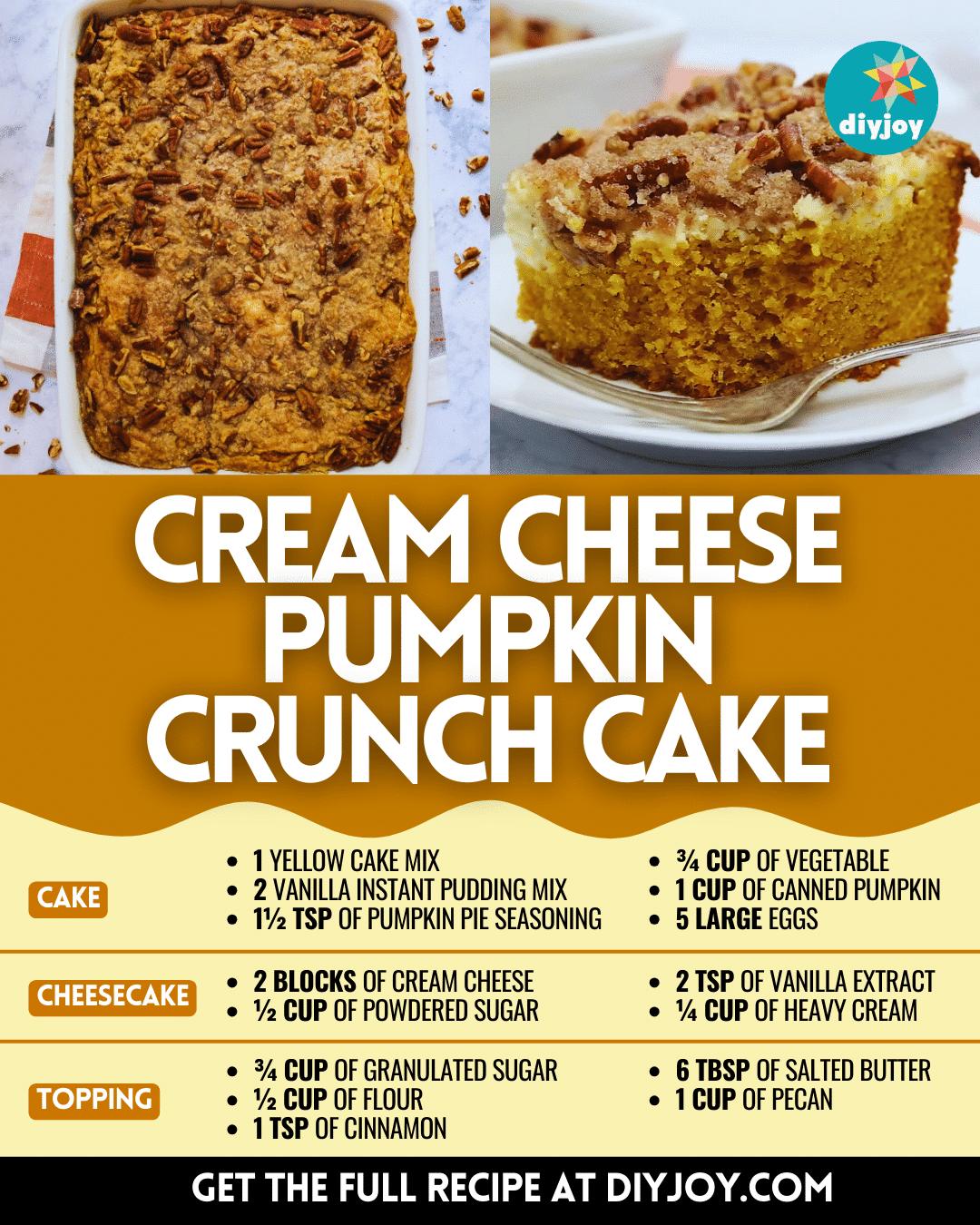 Cream Cheese Pumpkin Crunch Cake
