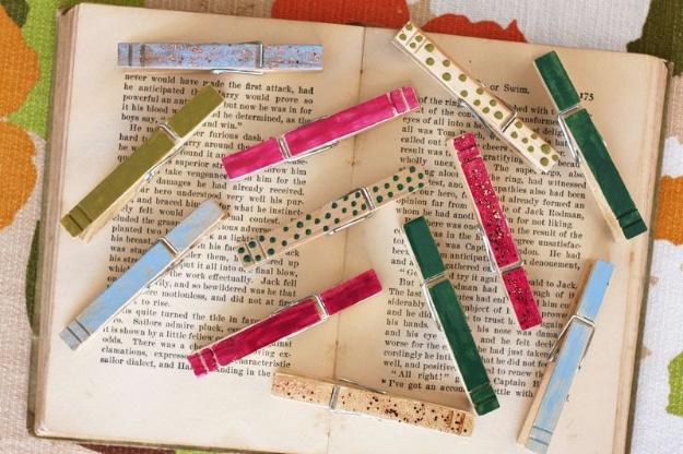 DIY Nail Polish Crafts - Clothespin Nail Polish Craft - Easy and Cheap Craft Ideas for Girls, Teens, Tweens and Adults | Fun and Cool DIY Projects You Can Make With Fingernail Poli