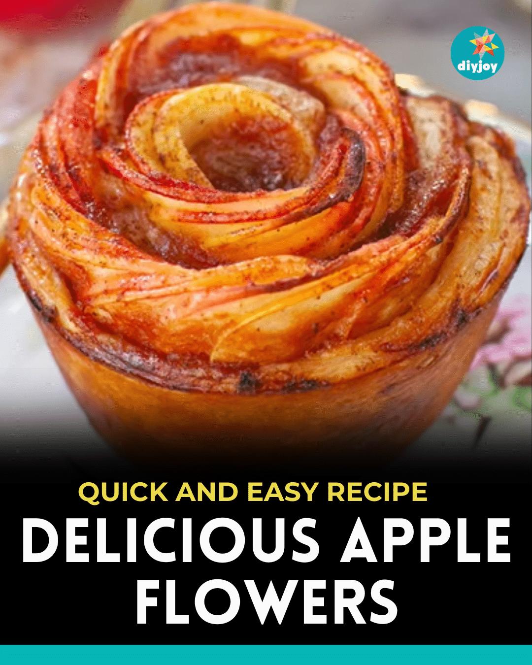 Delicious Apple flowers recipe