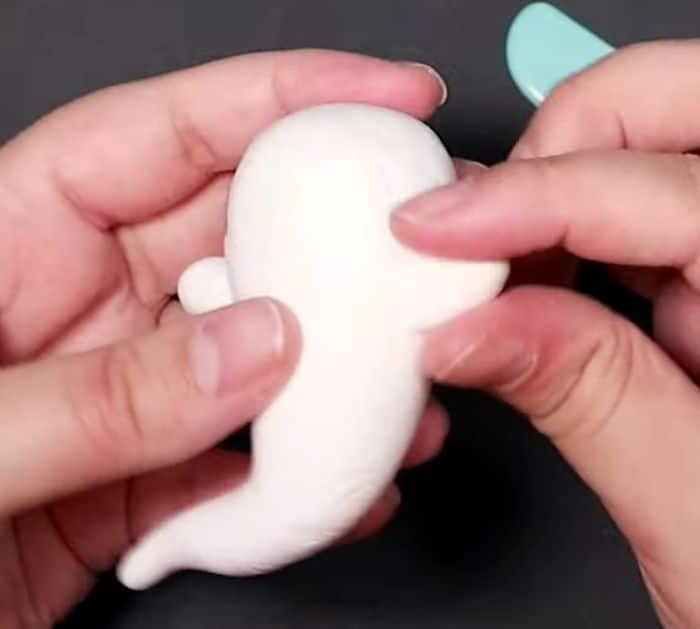 Easy DIY Halloween Tree Ghost Ornament Tutorial