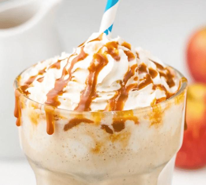 How to Make Fall Caramel Apple Milkshake