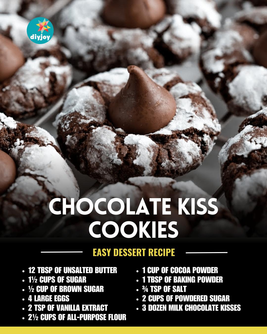 Easy-To-Make Chocolate Kiss Cookies