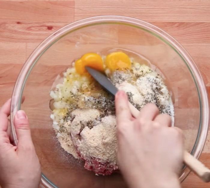 Make Mozzarella Stuffed Meatballs with Mozzarella Sticks