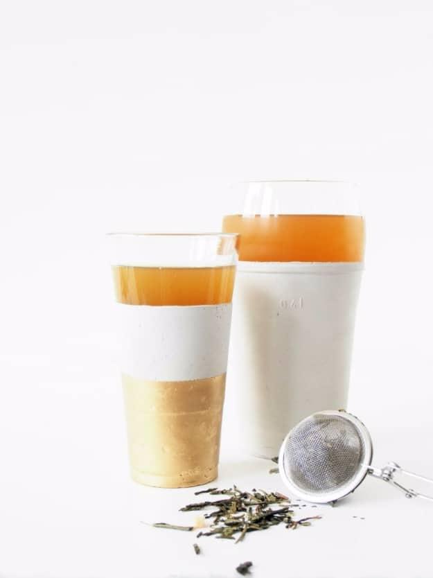 DIY Projects Made With Concrete - DIY Concrete Tumblers - Quick and Easy DIY Concrete Crafts - Cheap and creative countertops and ideas for floors, patio and porch decor, tables, p