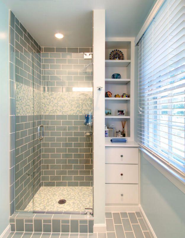 DIY Tile Ideas - Simply Sea Foam Tile Scheme - Creative Crafts for Bathroom, Kitchen, Living Room, and Fireplace - Awesome Shower and Bathtub Ideas - Fun and Easy Home Decor Projec