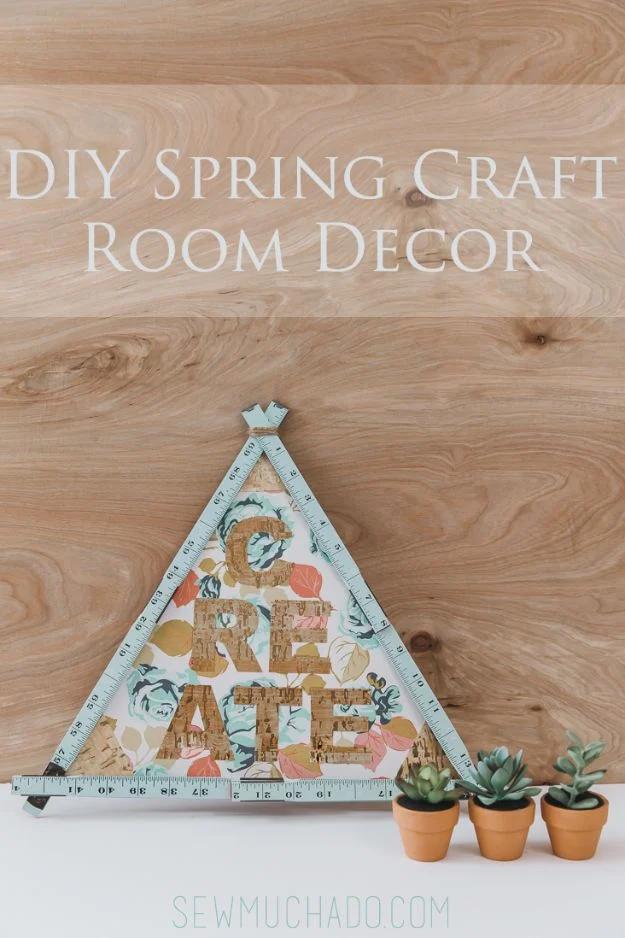 DIY Spring Craft Room Decor, a craft room idea the whole family will enjoy and a favorite pick from this roundup