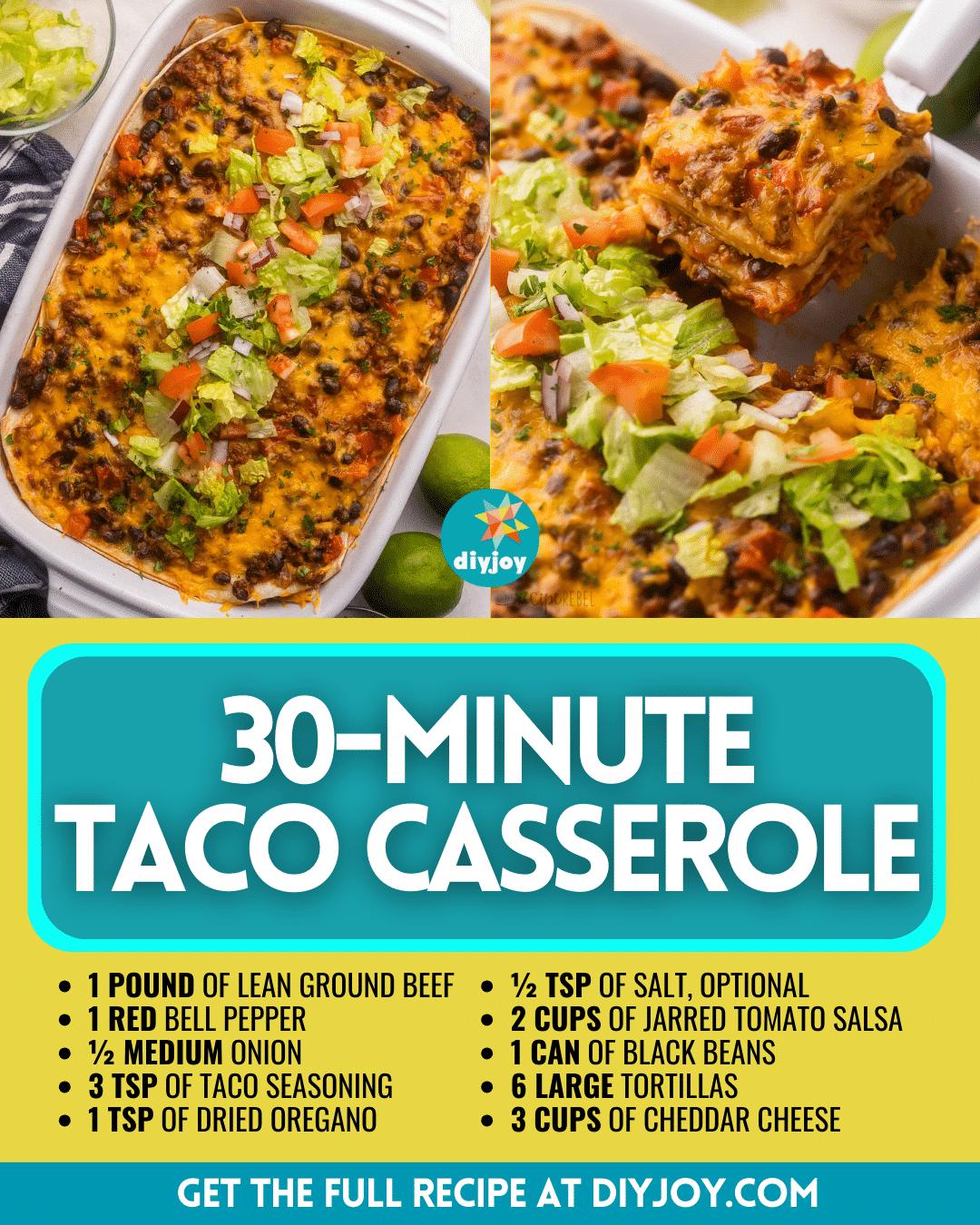 Easy 30-Minute Taco Casserole Recipe