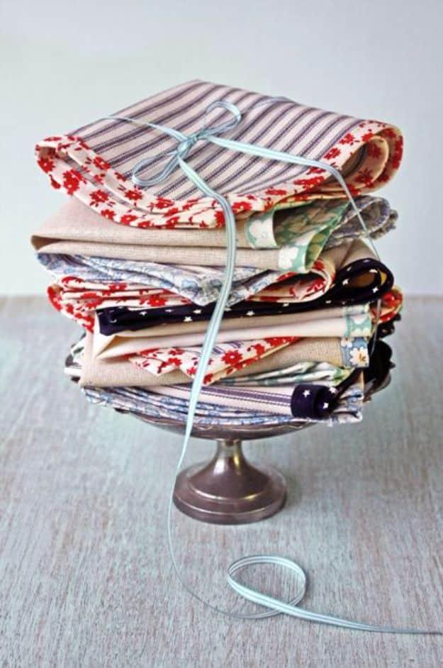 Scrap Fabric Napkin, a napkin and placemat idea worth trying this season and a project worth trying if you love a good DIY