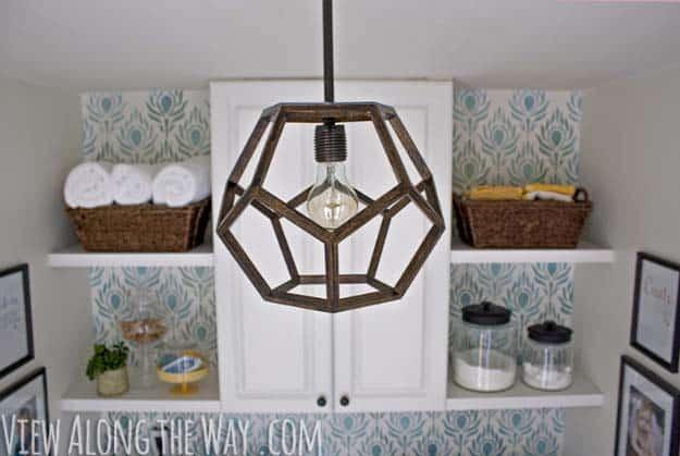 DIY Lighting Ideas and Cool DIY Light Projects for the Home. Chandeliers, lamps, awesome pendants and creative hanging fixtures, complete with tutorials with instructions | Dodecah