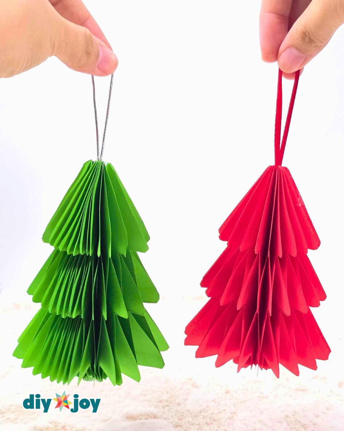 Easy Christmas Ornaments Honeycomb Tree