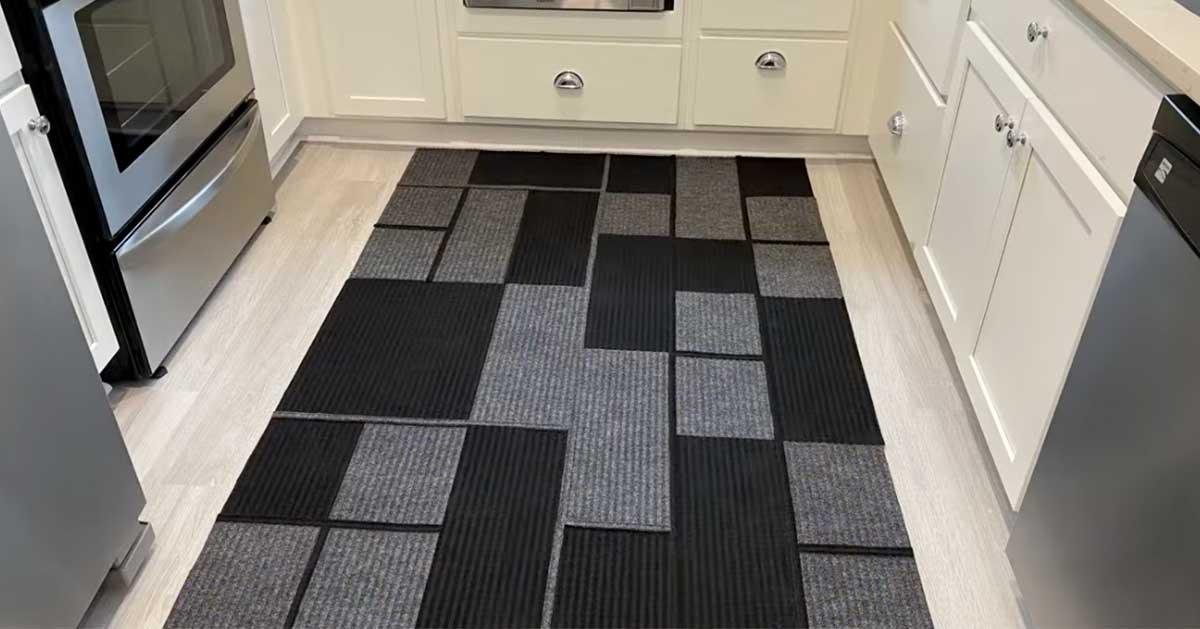 No Sew Dollar Tree Area Rug