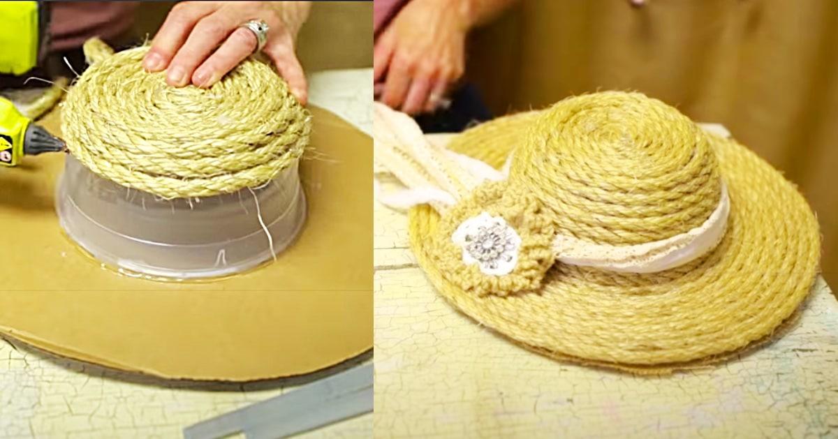 How To Make A Decorative Sisal Rope Hat