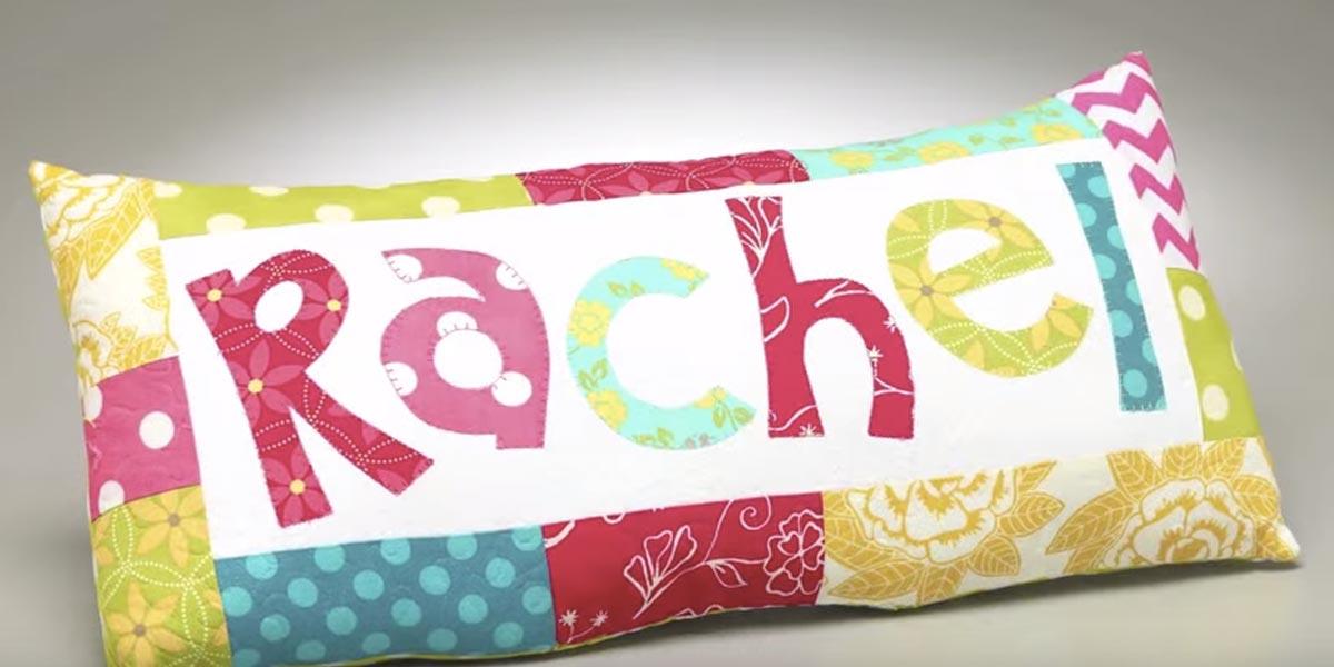 Sewing Tutorial: Quilted Personalized Pillow