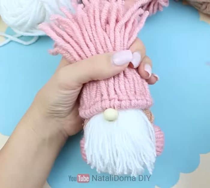 Christmas Yarn Gnome DIY Tutorial