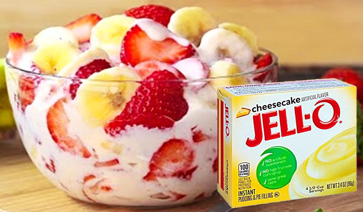 Strawberry Banana Cheesecake Salad Recipe