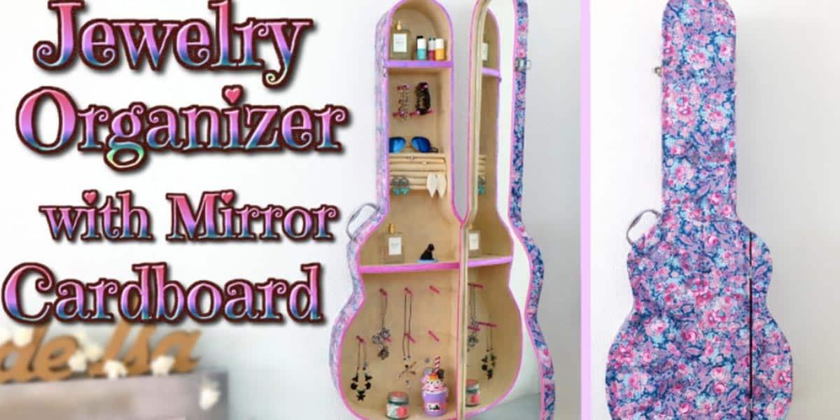 She Makes The Most Unique Jewelry Cabinet Ever By Using A Replica Of A Guitar Case!