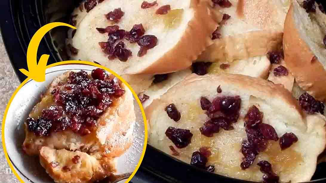 Slow Cooker Bread Pudding Recipe