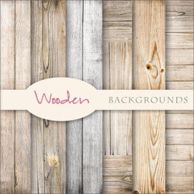 Weathered wood plank printable background papers in gray and pale brown for crafting and photo backdrops