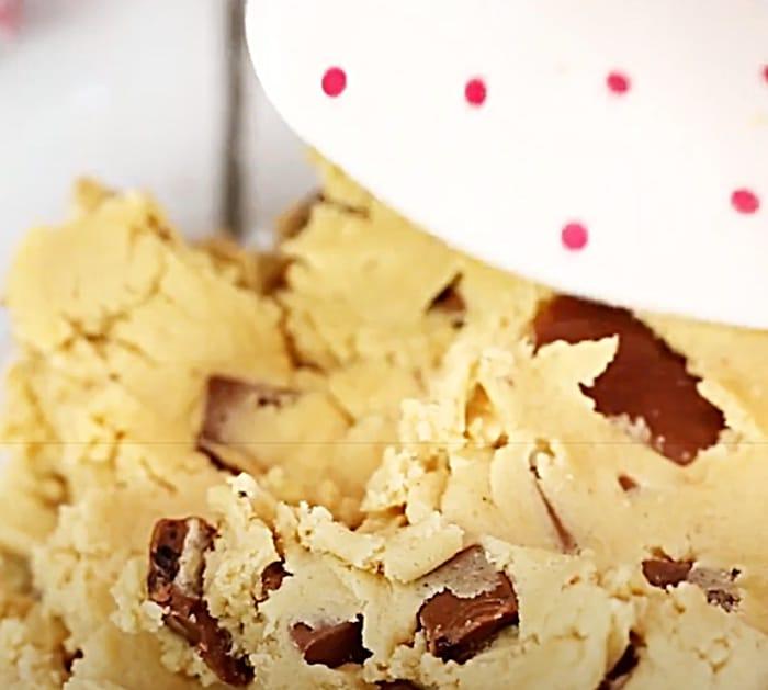 Add Kit Kat Bars To Cookie Dough For Kit Kat Cookies