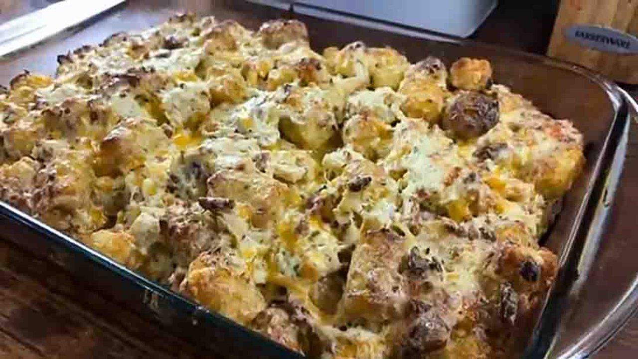 Cracked Out Chicken Tater Tot Casserole