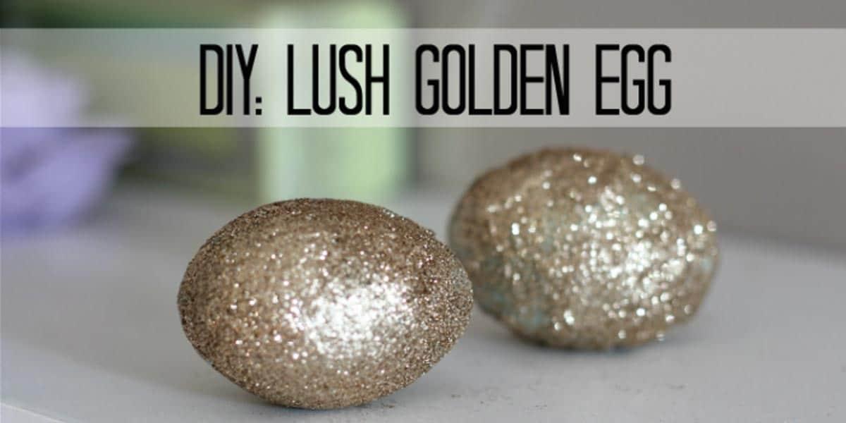 Make Lush Inspired Golden Egg Bath Bombs For A Sparkly Treat to Add to You Bath