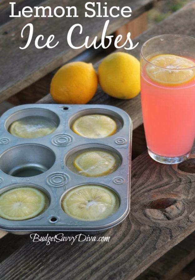 Lemon Slice Ice Cubes, worth trying around the house and a genuinely useful trick most people never think to try