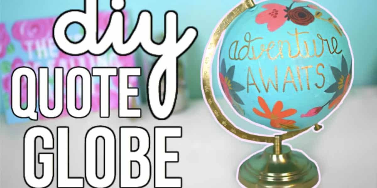 She Repurposes An Old World Globe Into Something Fabulous And Uplifting (Anthropologie Inspired!)