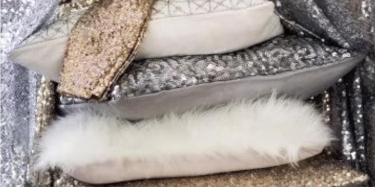 Bring Some Glitz And Shimmer To Your Decor With These Stunning Sequined Pillows!