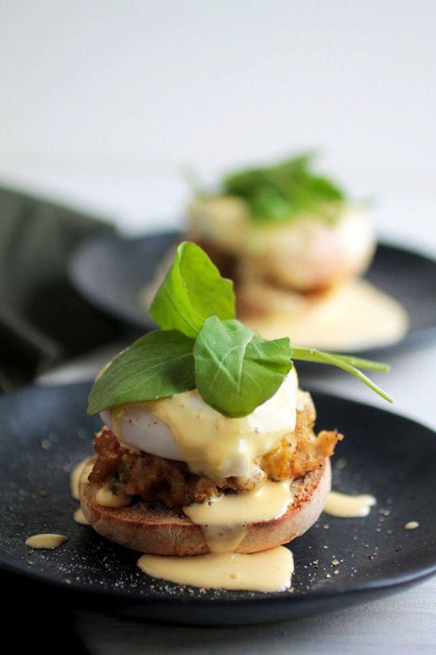 Eggs Benedict Recipes - Easy Crab Cake Eggs Benedict - Best Benedicts and Recipe Ideas for Breakfast, Brunch and Lunch - Easy and Quick Eggs Benedict, Classic, Salmon, Vegetarian a