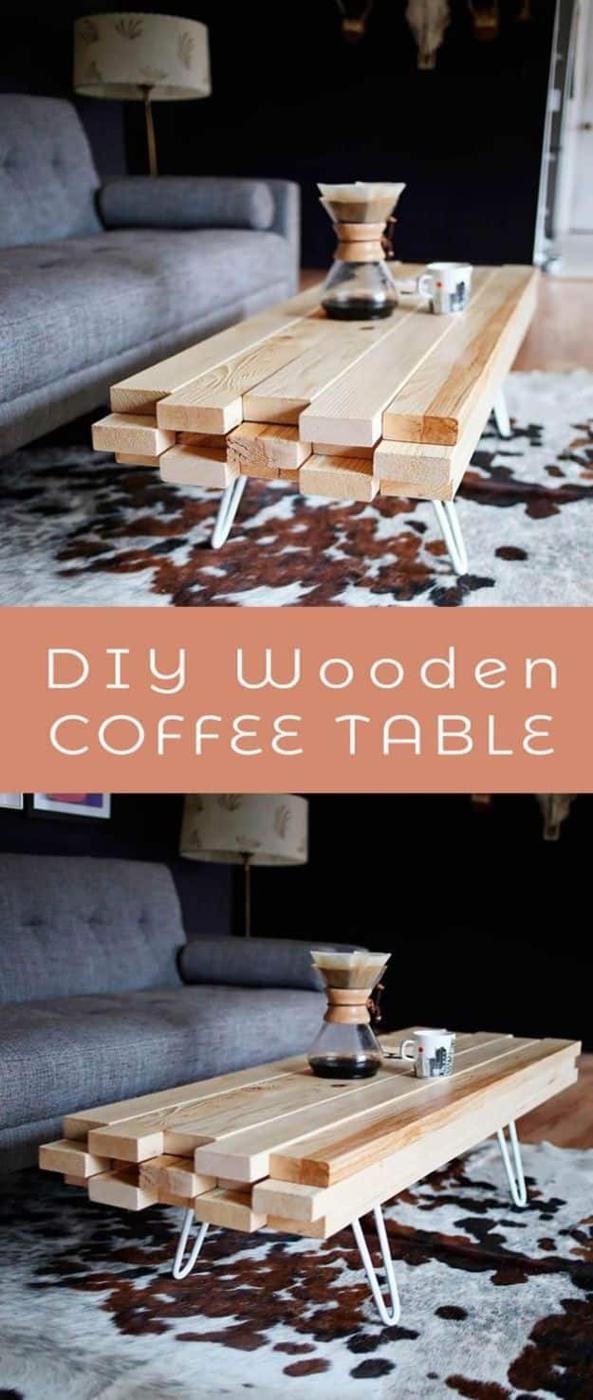 DIY Wooden Coffee Table, a thoughtful touch that elevates the whole look and a project worth trying if you love a good DIY