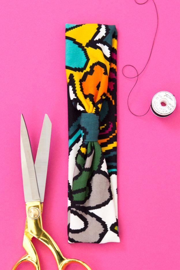 Last Minute Christmas Gifts - DIY Fabric Headband - Quick DIY Gift Ideas and Easy Christmas Presents To Make for Mom, Dad, Family and Friends - Dollar Store Crafts and Cheap Homema