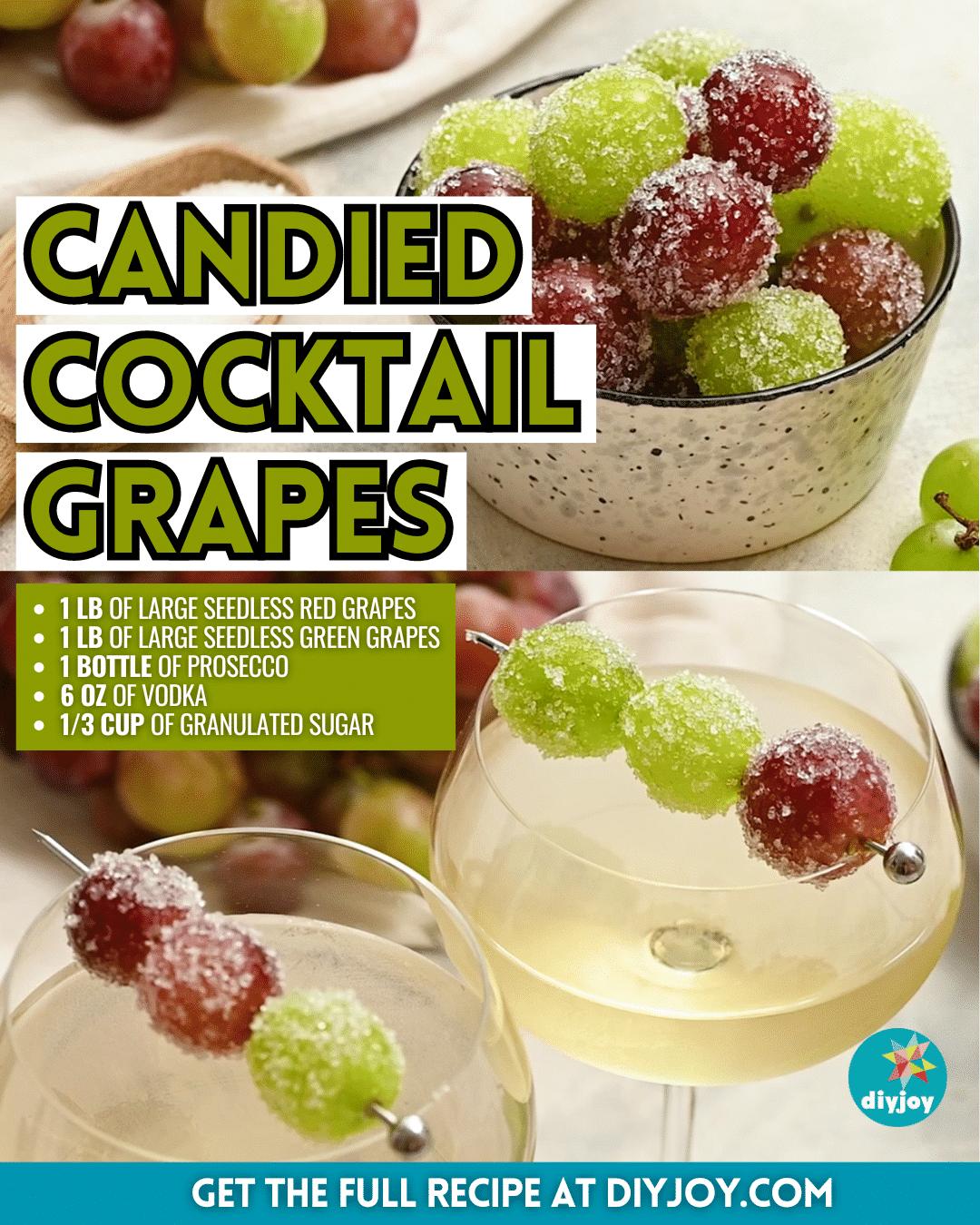 Easy Candied Cocktail Grapes Recipe
