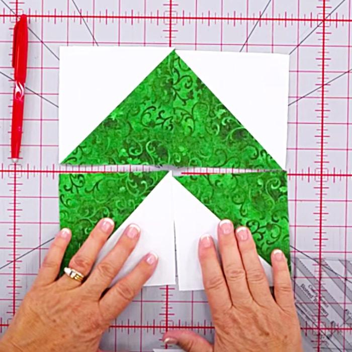 How To Make A Christmas Tree Quilt - Chevron Quilting Project - Free Quilt Pattern