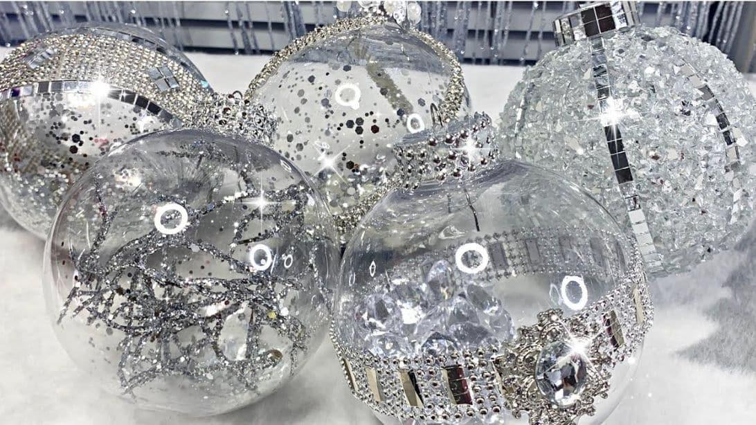 5 DIY Dollar Tree Glam Christmas Tree Ornaments