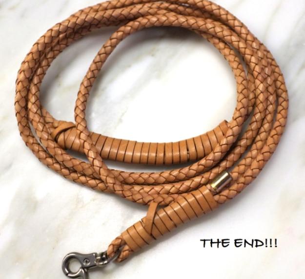 DIY Braided Leather Dog Leash, a project that looks pricier than it really is and a quick idea that comes together fast