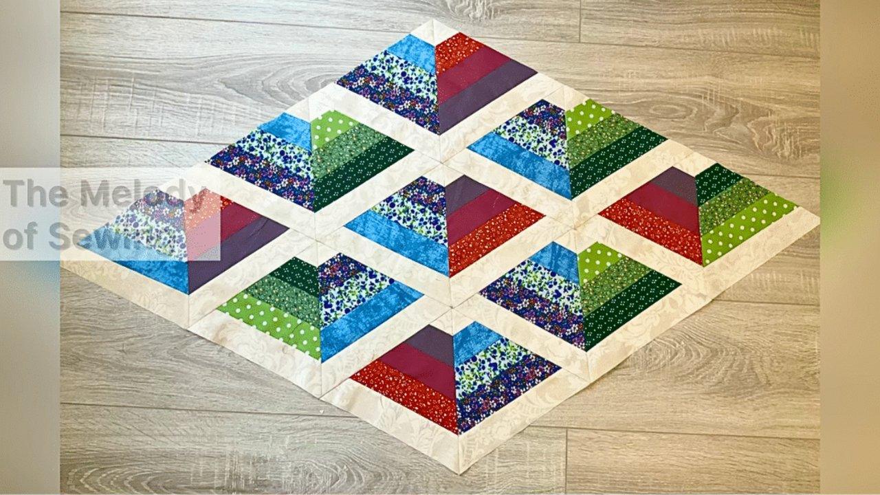 Easy Geometric Charm Quilt Tutorial